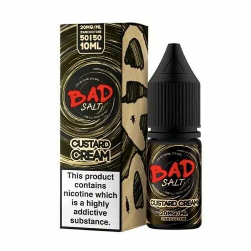 Custard Cream Nic Salts by Bad Juice 10ml