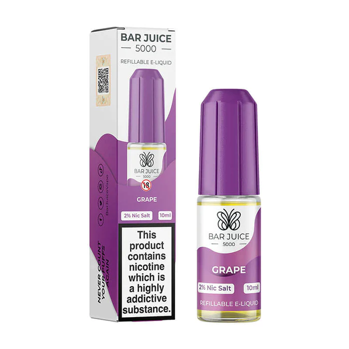 Grape Nic Salt E-Liquid by Bar Juice 5000