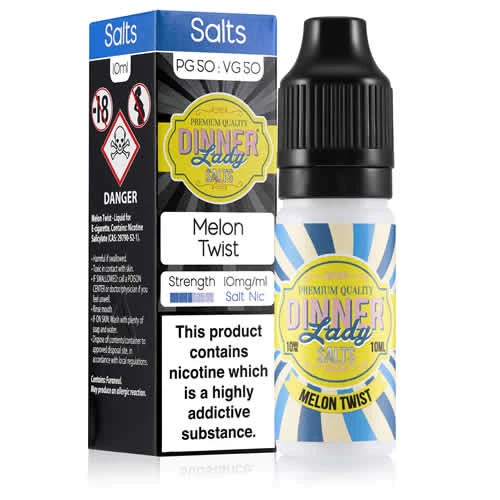 Melon Twist Nic Salts by Dinner Lady 10ml