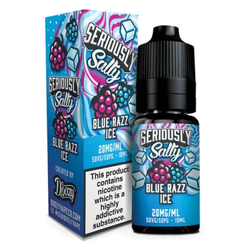 Seriously Salty Blue Razz Ice by Doozy Vape